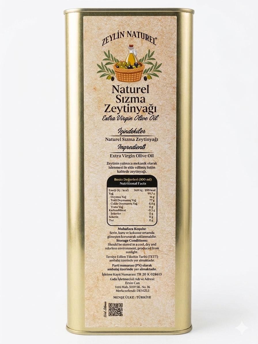 DOĞAL NATUREL SIZMA ZEYTİNYAĞI (5 Litre) - Görsel 2