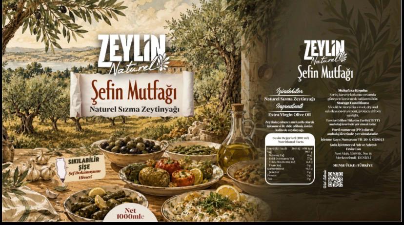 ŞEFİN MUTFAĞI SIKILABİLİR SİYAH PET ŞİŞE NATUREL SIZMA ZEYTİNYAĞI (1 Litre) - Görsel 2