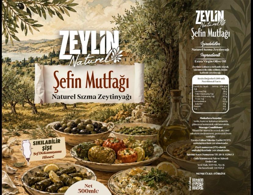 ŞEFİN MUTFAĞI SIKILABİLİR PET ŞİŞE NATUREL SIZMA ZEYTİNYAĞI (0,5 Litre) - Görsel 3