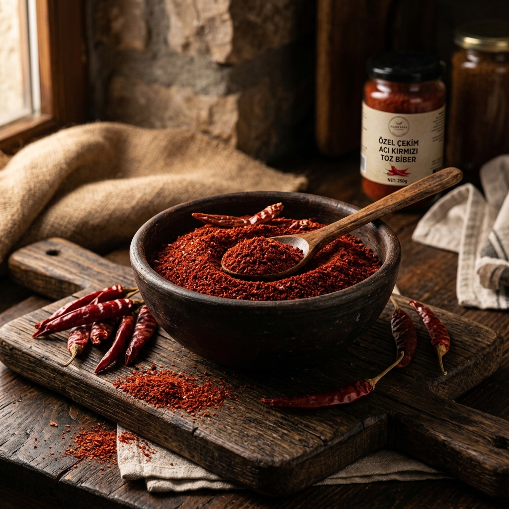 Özel Çekim Acı Kırmızı Toz Biber (150g)